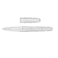 S.T. Dupont Line D Eternity Orlinski Silver Large Fountain pen